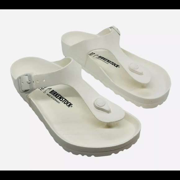 Birkenstock Shoes - BIRKENSTOCK Gizeh EVA White Thong Sandals Ladies 6